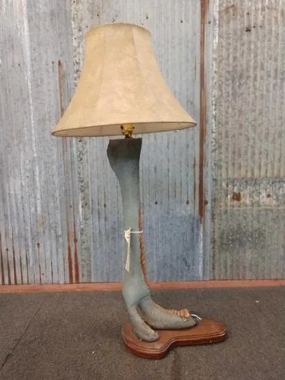 Ostrich Leg Lamp Taxidermy - Image 5