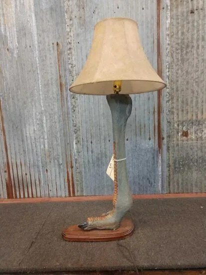 Ostrich Leg Lamp Taxidermy - Image 4